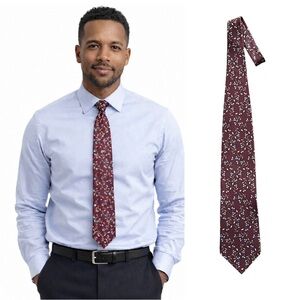 Nautica Maroon and Blue Floral Tie
🔥% bundle of 3, 4, 10, 15 or 20 ties